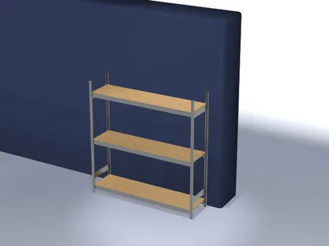 breedvakstelling,grondveld,HxBxD 2000x2070x535mm,vakl. 350kg