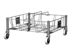 transportwagen,v. 2xafvalverzamelaar 60/87l,laad H 228mm,LxB 523x508mm