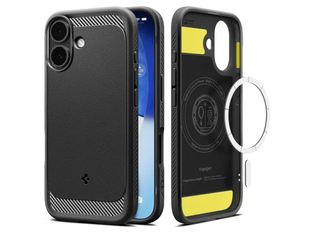 Rugged Armor MagFit Apple iPhone 17 Hoesje MagSafe Matte Zwart