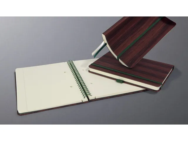 Carnet Conceptum A5 spirale BOIS dots 160pag 100gr