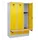 locker met bank,HxBxD 1950x1200x815mm,3vak,vak B 400mm,cilinderslot