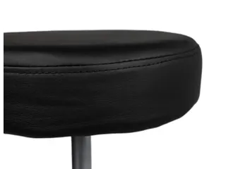 Tabouret kruk Office hoog met gasveer harde wielen zw - 5