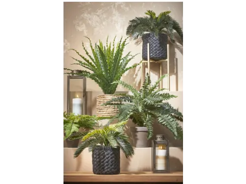 Kunstplant Mica Boston varen groen in pot 42x50cm