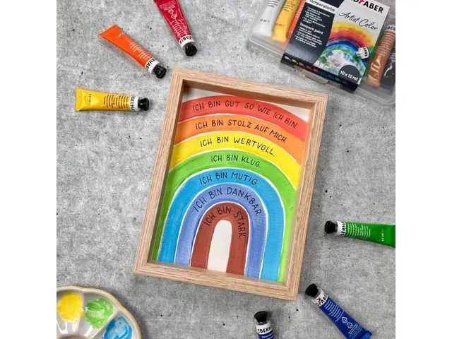 Gouache Eberhard Faber 6 couleurs tube 18ml