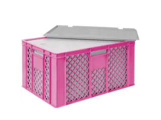 Euronorm-stapelbak,m. isoleerbox,HxLxB 320x600x400mm,63/35l,HDPE - 1