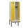 locker met bank,HxBxD 1950x600x815mm,2vak,vak B 300mm,cilinderslot