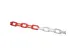 afzetketting,v. afzetpaal met ketting,L 50m,rood/wit