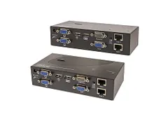 USB 2x VGA via Cat5 KVM Console Verlenger 200 Meter