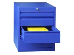 ladekast HxBxD 600x500x600mm 4laden slot RAL7035 front RAL7035