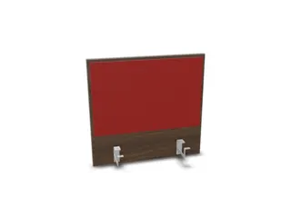 opzetpaneel bureau aanbouw achter NV bruin hickory BN4011-rood 600mm - 1