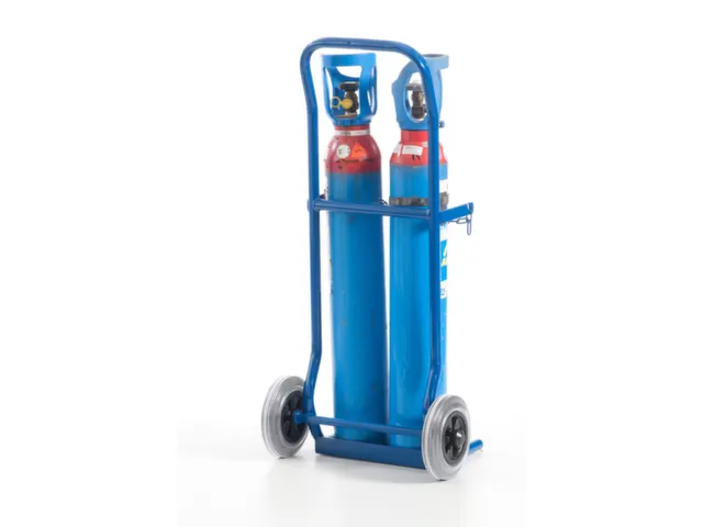 diable pour bouteilles,force 100kg,2x10l bouteille,a. chaîne,RAL5010