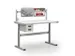 fixation p. bloc tiroirs 30/35,p. table de travail,RAL7035