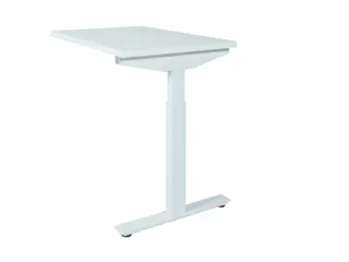Linesto Plus Aanbouw hoogte instelbaar 120x60cm Krijtwit, T-poot Wit - 1