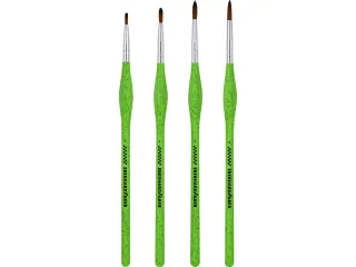 Penselenset Eberhard Faber Green Winner 4st. Fijn 0,1,2 en 4, syntheti - 2