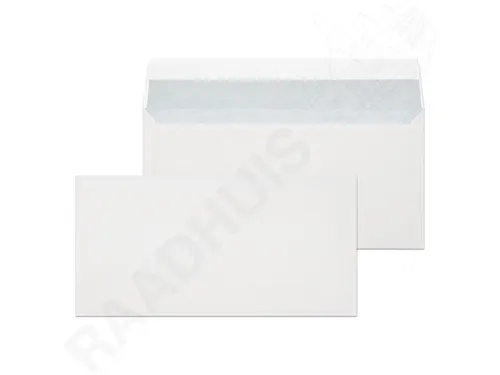 dienstenvelop venster links Raadhuis 110x220mm DL (EA5/6) wit strip