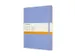 Carnet Moleskine XL 190x250mm ligné couverture souple bleu hortensia