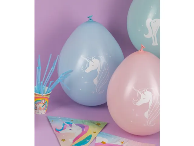 Balonnen Pastel Eenhoorn 30cm Party balloons Unicorn 8 stuks
