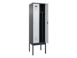 locker voor scheiding van kleding,HxBxD 2120x600x500mm,2vak - 1
