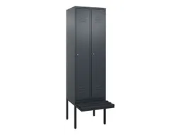 locker voor scheiding van kleding,HxBxD 2120x600x815mm,2vak