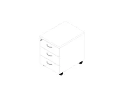 mobiel ladeblok,HxBxD 580x420x560mm,3lade(n),centr. vergrendeling