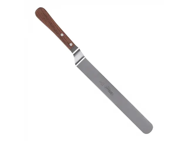 EMGA Pannenkoekmes Knikpalet 26cm RVS met houten handvat