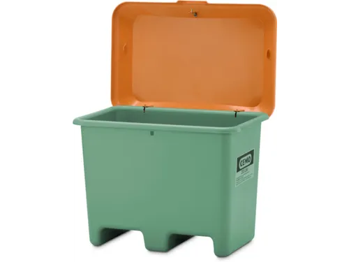 strooigoedbak,200l,HxBxD 690x890x600mm,GVK,groen,deksel oranje