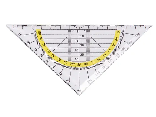 Geodriehoek Quantore 14Cm Transparant