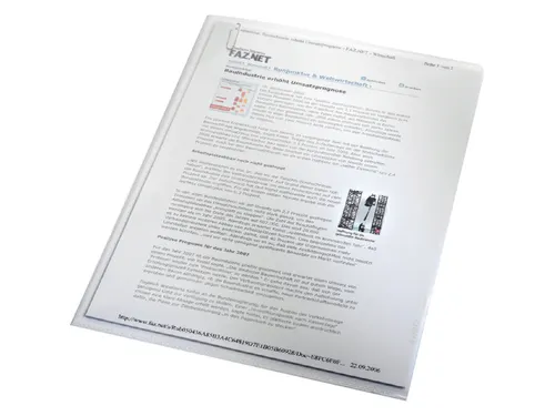 Insteekmap L-map Leitz Premium A4 Pp 0.13mm Generfd