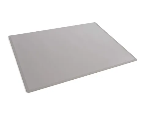 Schrijfonderlegger Grijs 530x400 mm met transparant afdekvel PP