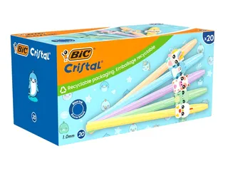 Balpen Bic Cristal dierenfiguren assorti - 3