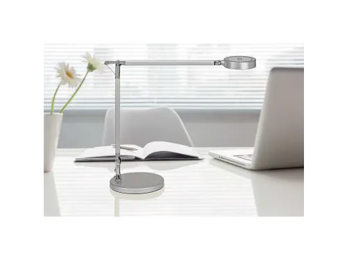 Bureaulamp MAULgrace LED colour vario dimbaar Zilver
