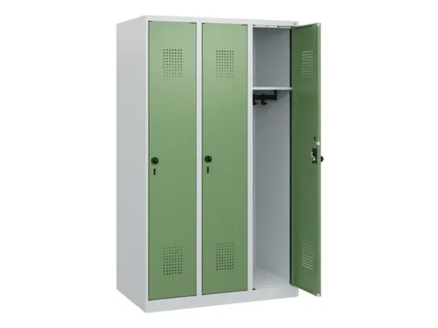 schoollocker,HxBxD 1530x900x500mm,3vak,vak B 300mm,draaigrendel