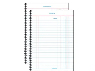 Spiraal gebonden kasboek Sigel A5 staand 50 blad - 2
