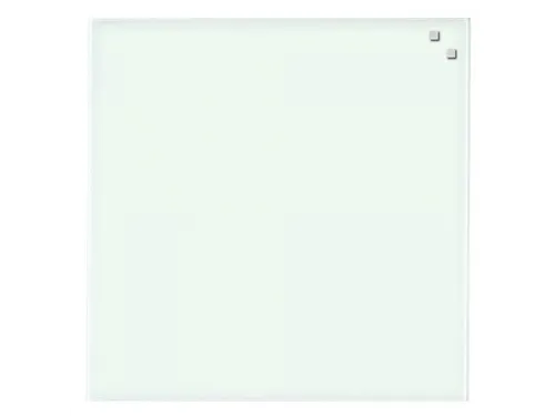 Glasmagneetbord Naga 45x45cm wit