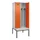locker met bank,voor scheiding van kleding,HxBxD 2120x800x815mm,2vak