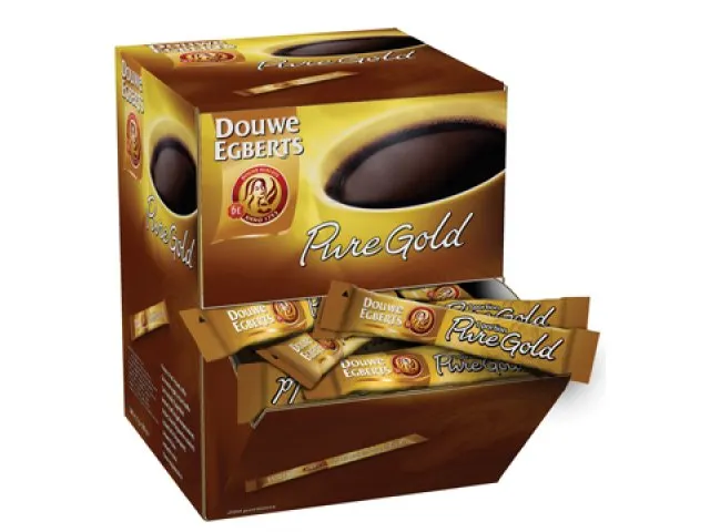 Douwe Egberts Oploskoffie Instant Pure Gold Sticks Doos 200 Stuks