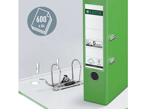 Ordner Leitz 1010 A4 80mm PP lichtgroen