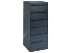 Fichekast 1357x553x590mm 6 Laden 2 Kaartenbakken per Lade RAL7021