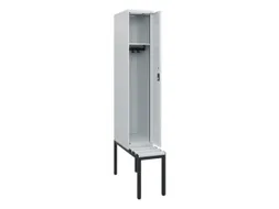 locker met bank,HxBxD 1950x300x815mm,1vak,vak B 300mm,cilinderslot
