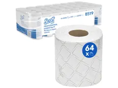 Toiletpapier Scott Essential 2-laags 350 vel wit 8519