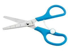 Schaar Westcott Kids 13cm met open hulp blauw in polyzak