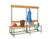 banc double,HxLxP 1600x2000x770mm,piètement RAL6011