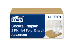 Tork 470001 Cocktailservet Advanced Biscuit 24x24cm