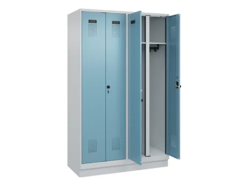 locker voor scheiding van kleding,HxBxD 1950x1200x500mm,4vak