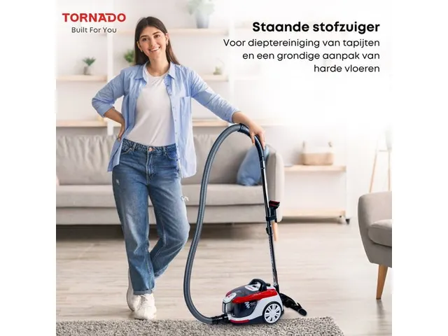 Vcckc800Rc Tornado Stofzuiger 800W 1.8L dust container 5m snoer