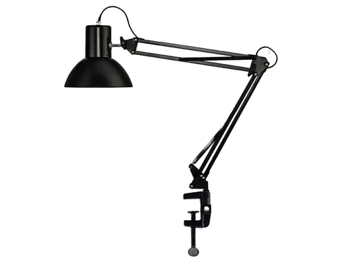 Unilux Success 66 bureaulamp met klem en voet Zwart