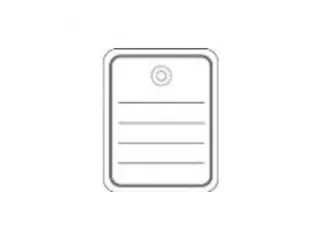 Herma 6821 Productlabel 40x50mm met plastic oogje en draad Wit - 2