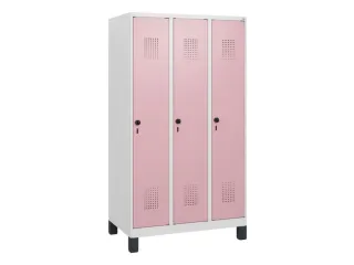 schoollocker,HxBxD 1630x900x500mm,3vak,vak B 300mm,draaigrendel,voeten - 2