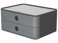 Smart-box Han Allison met 2 lades graniet grijs, stapelbaar