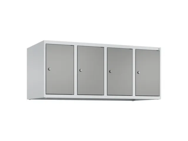 opzetkast,v. locker,4vak.,vak B 300mm,HxBxD 500x1200x500mm